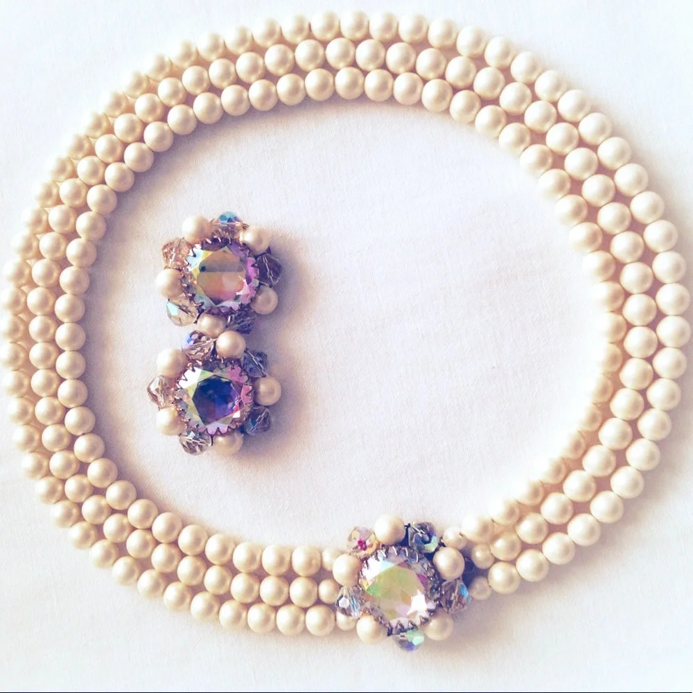 80s Park Lane Necklace & Earring Set Vintage - Picture 2 of 3